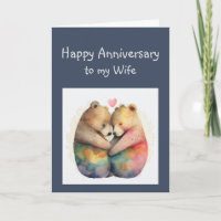  Anniversary Wife Honey Bear Animals 