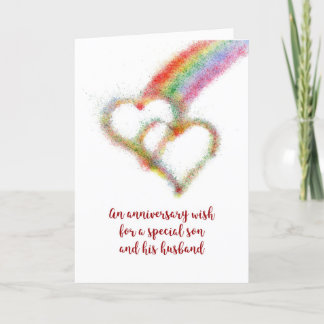 Anniversary Wish for Son and his Husband Card