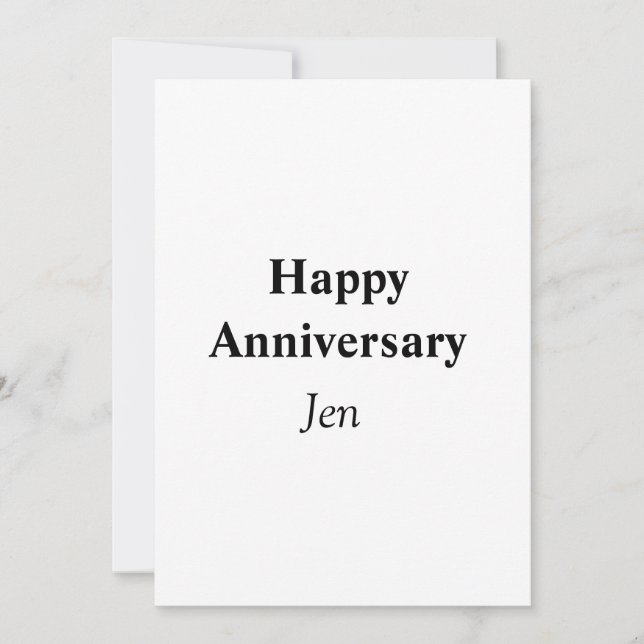 anniversarys add your name text image editable  invitation (Front)