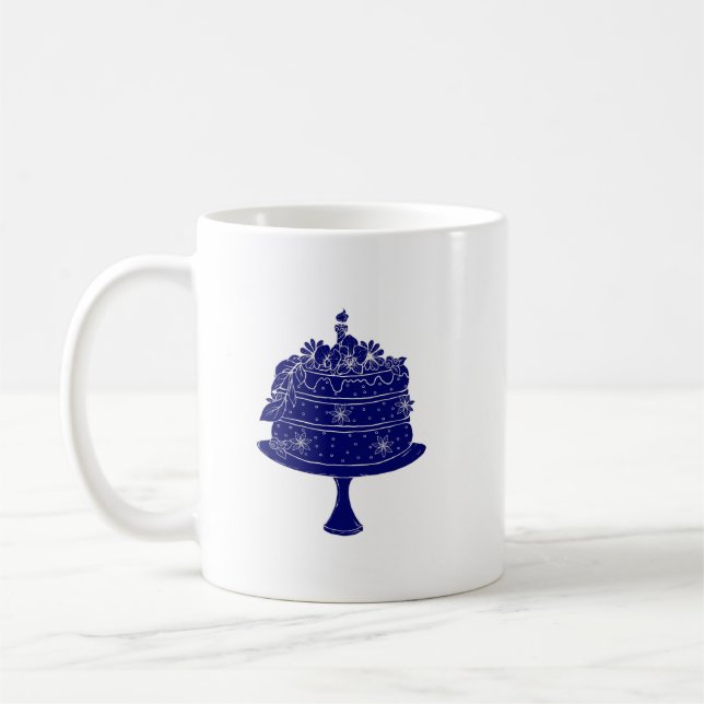 anniverssary cake mug (Left)