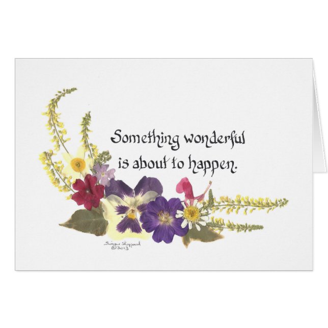 Announce something special or lift spirits card  (Front Horizontal)