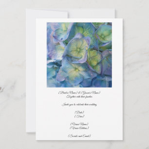 Announce Your Union With A Beautiful Hydrangea Invitation