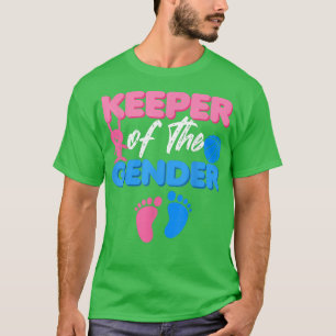Announcement Keeper of Gender Reveal Party Idea Ba T-Shirt