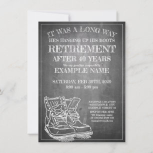 Announcement of retirement with old boots V3.0