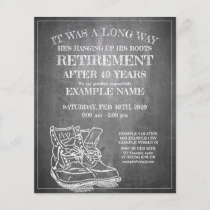 Announcement of retirement with old boots V3.0