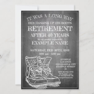 Announcement of retirement with old boots V3.0