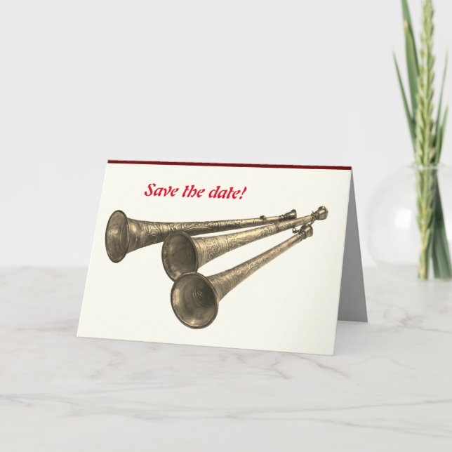 Announcement party celebration horns trumpets (Front)