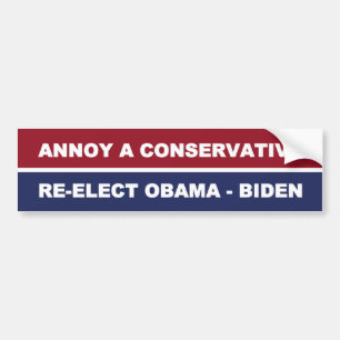 Annoy A Conservative Bumper Sticker