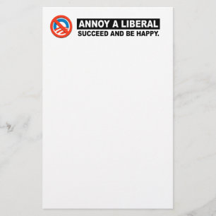 ANNOY A LIBERAL. SUCCEED AND BE HAPPY STATIONERY