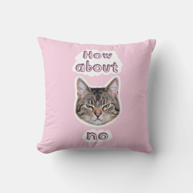 Annoyed Cat Cushion (Front)
