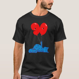 Annoyed Cat With Finger  90th Birthday Anniversary T-Shirt