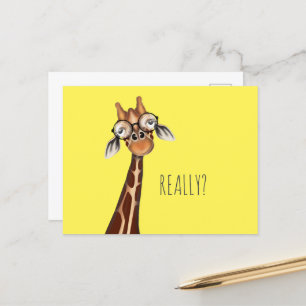 Annoyed Giraffe - Fridge Postcard