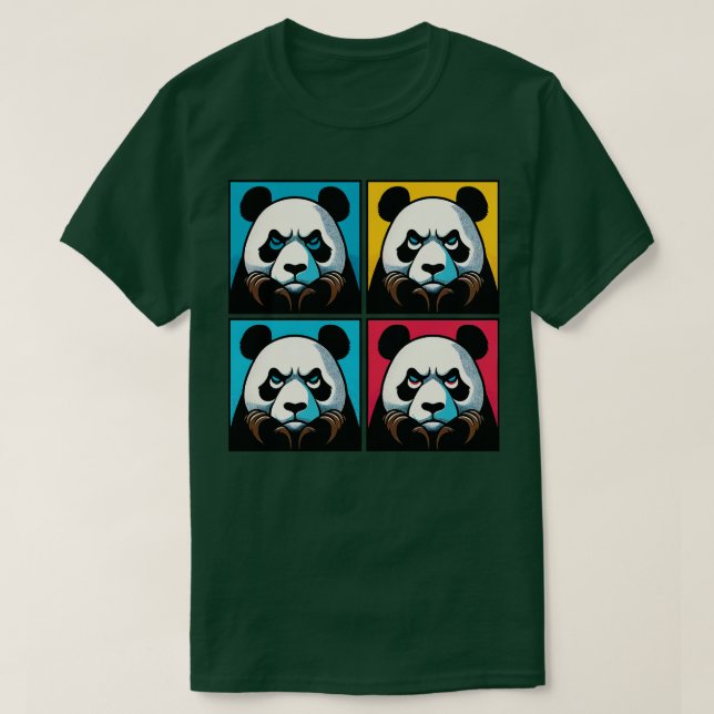 Annoyed Panda Funny Panda Art 1 T-Shirt (Design Front)