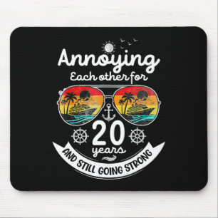 Annoying Each Other 20 Year 20th Wedding Anniversa Mouse Pad