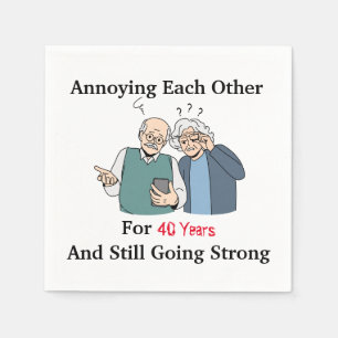 Annoying each other napkin