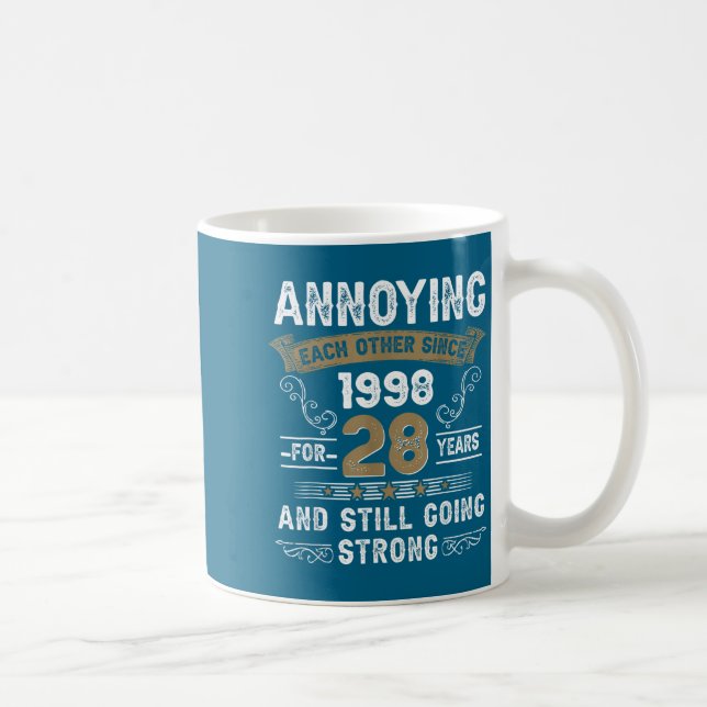Annoying Each Other Since 1998 Married Couples Hus Coffee Mug (Right)