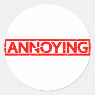 Annoying Stamp Classic Round Sticker
