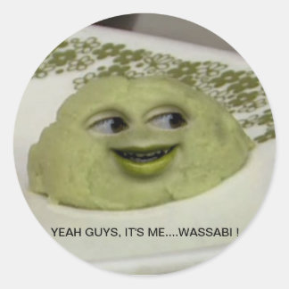 Annoying Wassabi Classic Round Sticker