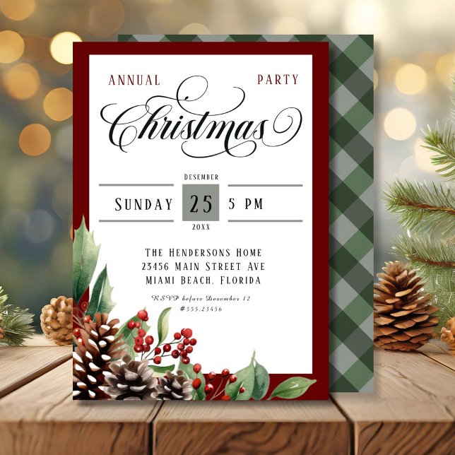 Annual Christmas Party Invitation (Annual Christmas Party Invitation)