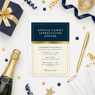Annual Client Appreciation Dinner Party Invitation