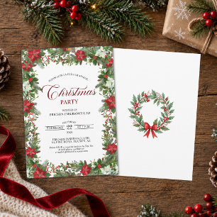 Annual Corporate Employees Christmas Party Invitation