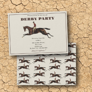 Annual Derby Party Race Horse Equestrian Racing Invitation
