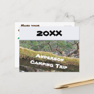 Annual Family Camping Trip Vacation Announcement Postcard