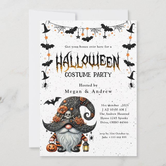 Annual Family  Party Halloween Invitation (Front)
