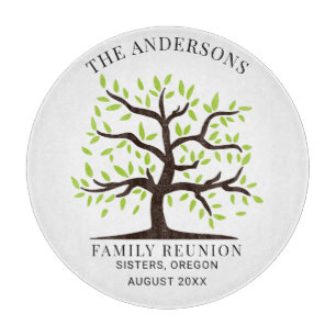 Annual Family Reunion Genealogy Tree Keepsake Cutting Board