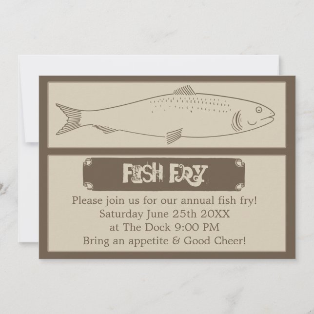 Annual Fish Fry Invitation (Front)