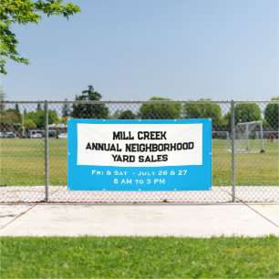 Annual Neighbourhood Sale Banner