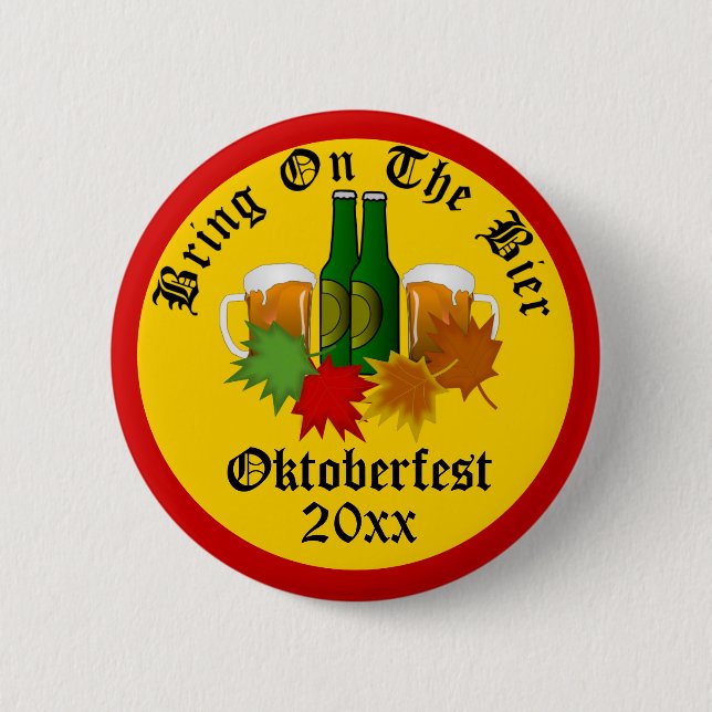 Annual Oktoberfest Bring on the Bier Button (Front)