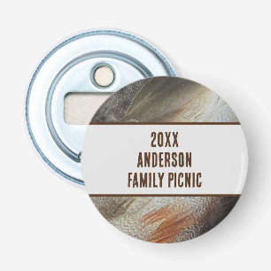 Annual Picnic Nature Feather Family Reunion Bottle Opener