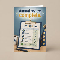 Annual Review Complete Funny Birthday