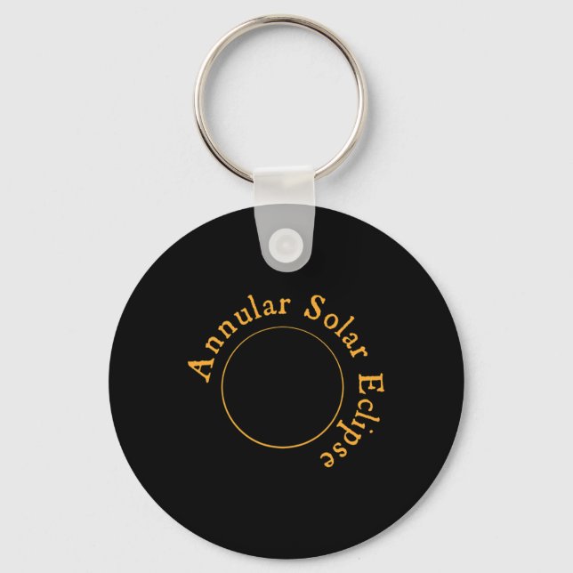 Annular Solar Eclipse  Key Ring (Front)
