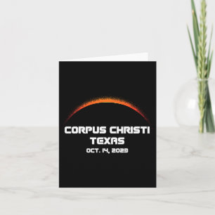 Annular Solar Eclipse S Corpus Christi Fall Card