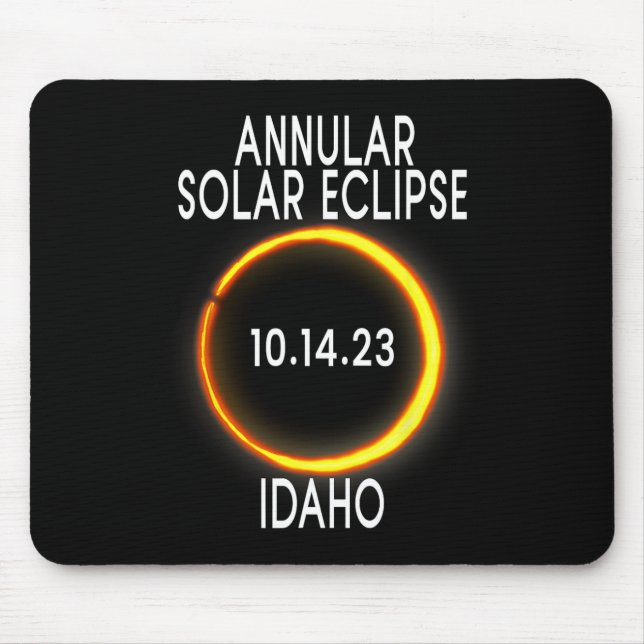 Annular Solar Eclipse T - Idaho  Mouse Pad (Front)
