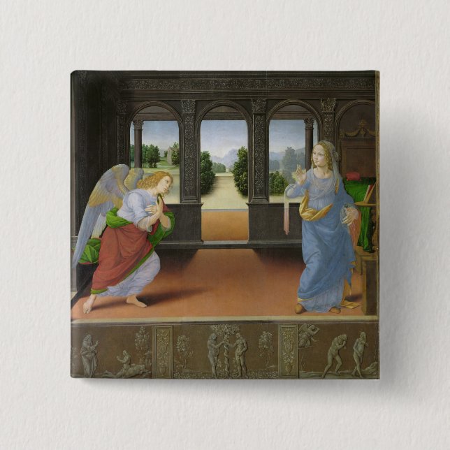 Annunciation 15 Cm Square Badge (Front)