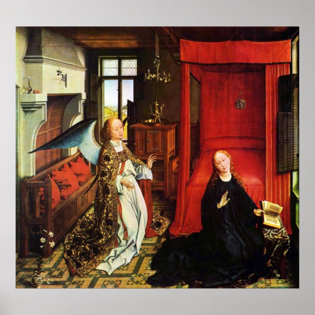 ANNUNCIATION ANGEL Archangel Gabriel and Virgin Poster (Front)