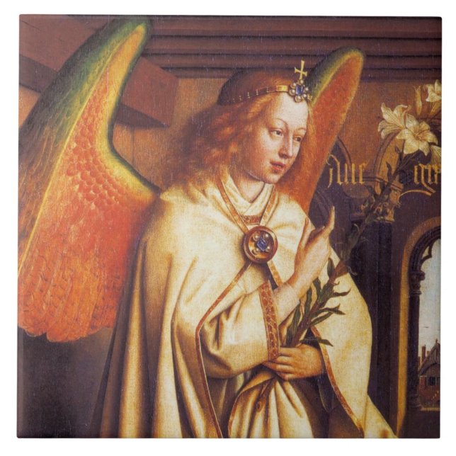ANNUNCIATION ANGEL Archangel Gabriel Detail Tile (Front)