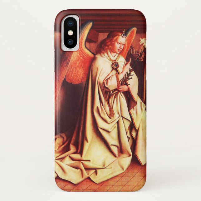 ANNUNCIATION ANGEL Archangel Gabriel,Jan Van Eyck Case-Mate iPhone Case (Back)