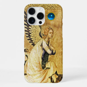 ANNUNCIATION ANGEL IN GOLD AND BLUE,Parchment iPhone 16 Pro Max Case