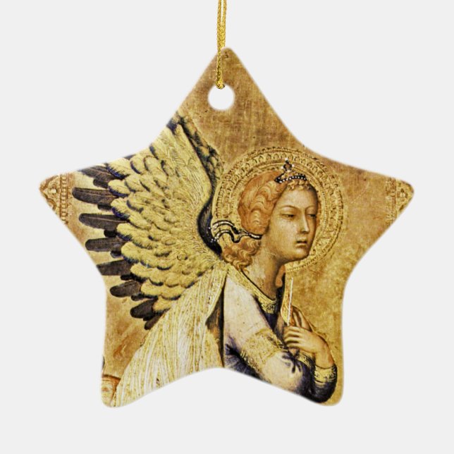 ANNUNCIATION ANGEL Magic Of Christmas Ceramic Tree Decoration (Front)