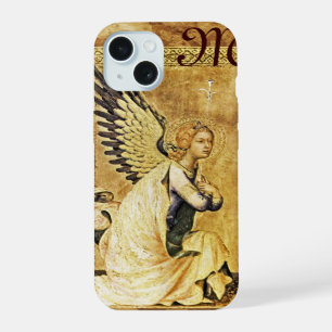 ANNUNCIATION ANGEL MONOGRAM,Parchment iPhone 15 Case