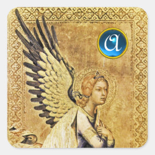 ANNUNCIATION ANGEL Monogram Square Sticker