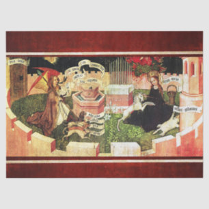 ANNUNCIATION AS THE MYSTICAL HUNT OF UNICORN TISSUE PAPER