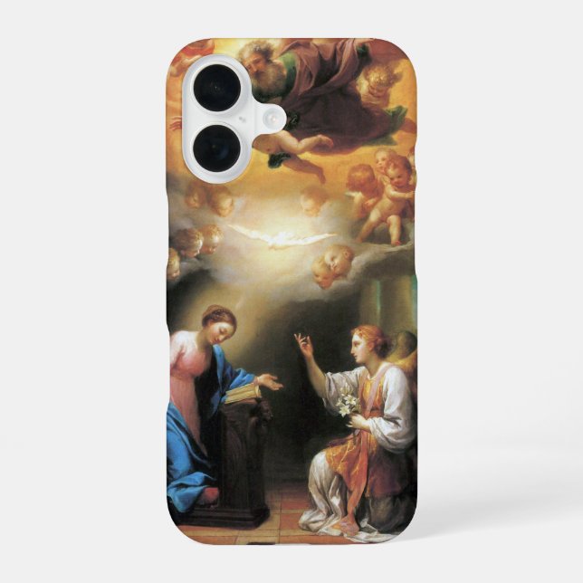 Annunciation by Anton Raphael Mengs iPhone 16 Case (Back)