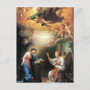 Annunciation by Anton Raphael Mengs Postcard