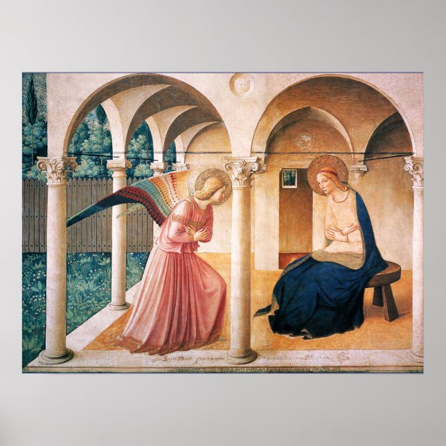 ANNUNCIATION by Fra Beato Angelico Poster (Front)