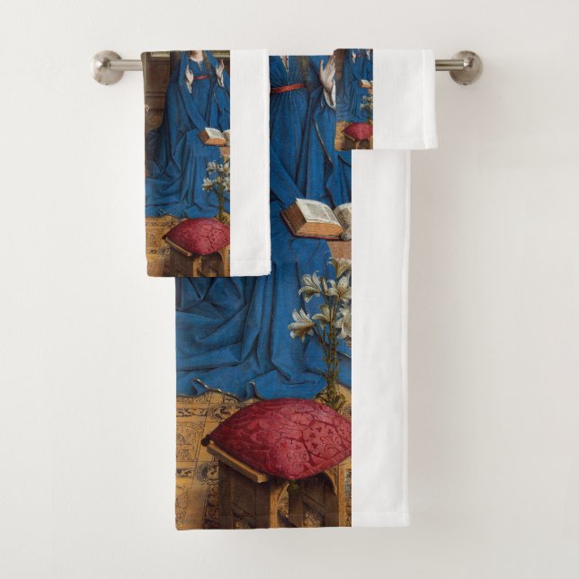 Annunciation by Jan van Eyck Bath Towel Set (Insitu)